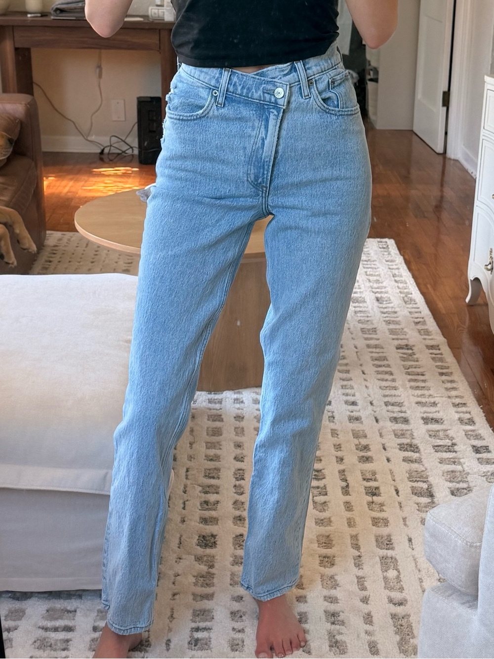 Abercrombie & Fitch Women’s Curve Love Ultra High Rise 90s Straight Leg Jeans